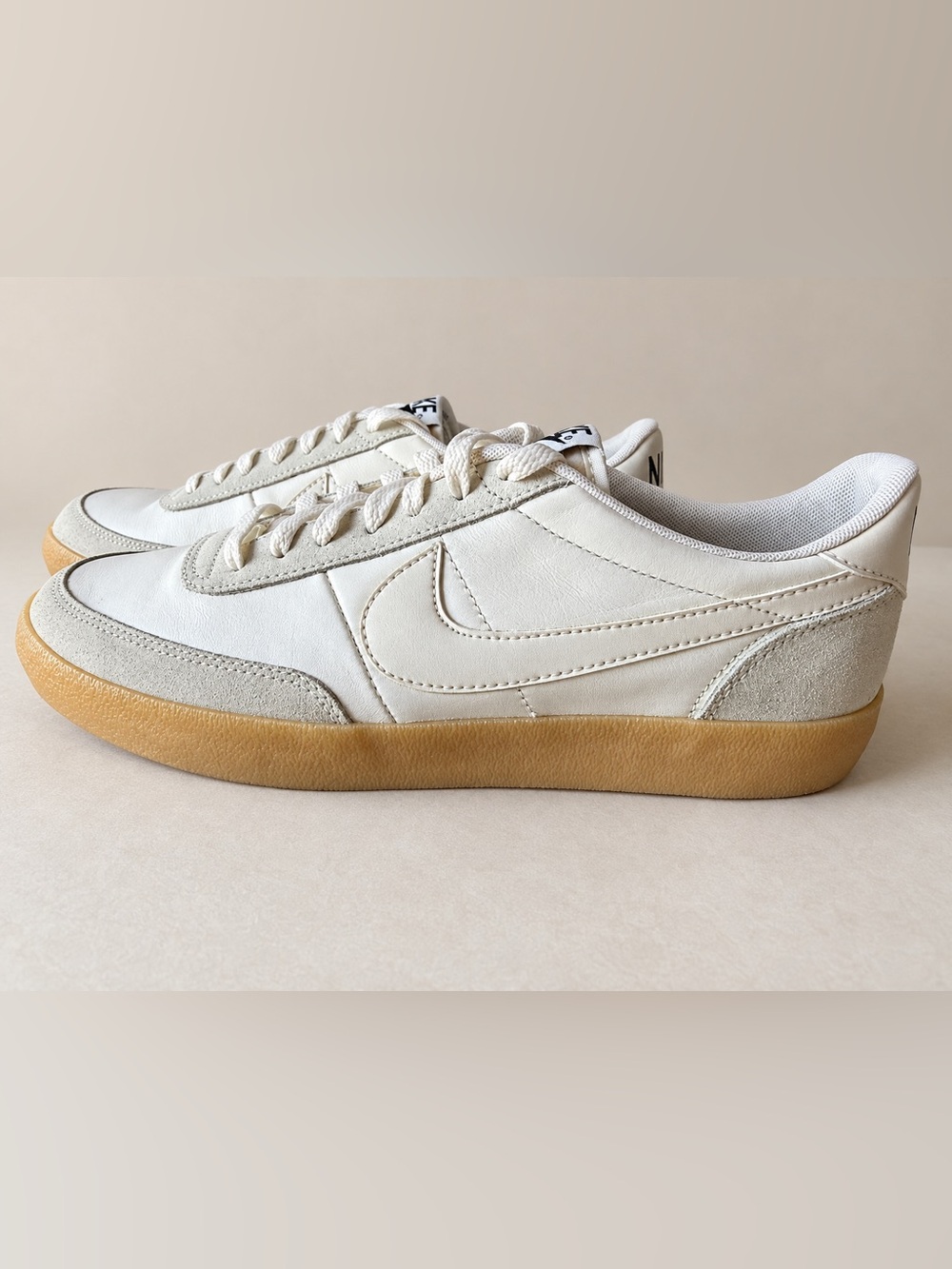 Nike Men’s Off-White & Gum Low-Top Sneakers
